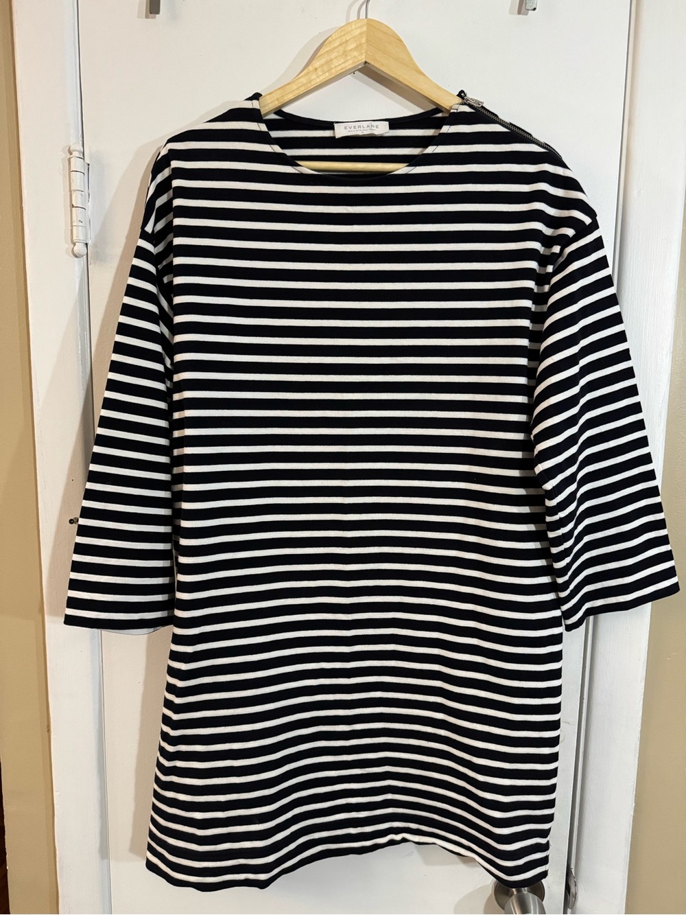 Everlane Black and White Striped Kids Dress